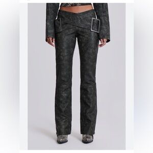 Jaded London, faux leather pants, size (24) , gray
